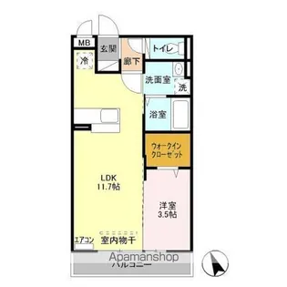 パストラル【3階】の間取り