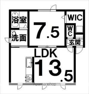 COCOⅠ(ココワン)【2階】の間取り