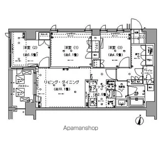 ガーデニエール砧レジデンス【4階】の間取り