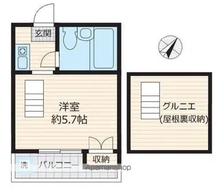 VIVAHOUSE弦巻【202号室号室】の間取り