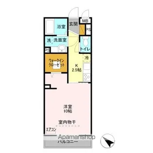 イルソーレ吉川美南 ブル【1階】の間取り