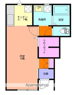 PRIMUS W【103号室】の間取り