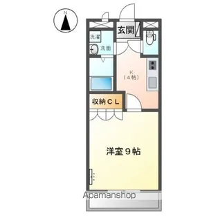 クレイジャス【2階】の間取り