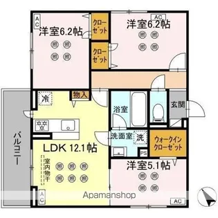 サリサ.L【3階】の間取り
