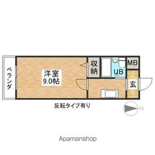 ソレアード伊藤【1階】の間取り