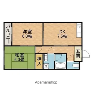 シエテ高槻【3階】の間取り