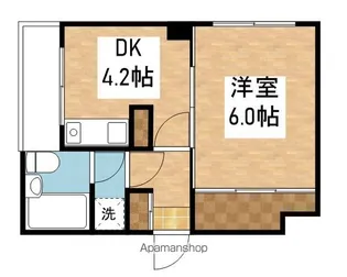 ダイアパレス東大通【402号室】の間取り