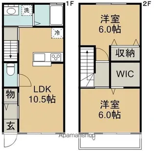 クインテット【1階】の間取り