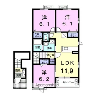 グランフィル2 A【2階】の間取り