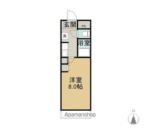 ハイツききょう【209号室】の間取り