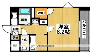 カデンツァ我孫子【4階】の間取り