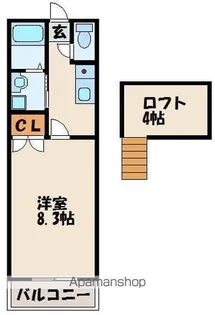 ラビット塩浜【1階】の間取り