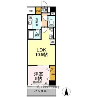 リモナーデ府内【7階】の間取り