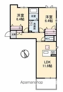 ベレオ木太町【1階】の間取り