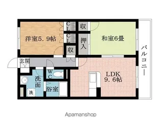 アップル2号館【2階】の間取り