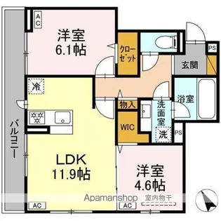 DーRAFFINE【3階】の間取り