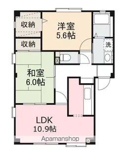 フォブールタウン元山D【D201号室】の間取り