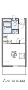 レオパレスソフィア【202号室】の間取り