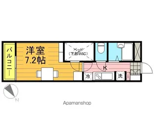 レオパレスミ ルガール【1階】の間取り