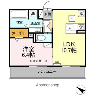 エクスプライエ【1階】の間取り