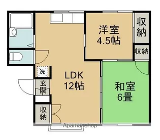 ルリコーポ登呂【103号室】の間取り