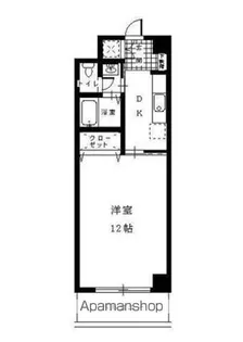 スカイライト【502号室】の間取り
