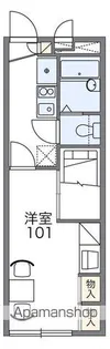 レオパレスアクアタウン【104号室】の間取り