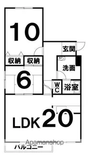 サンブライトハイツⅣ【3階】の間取り