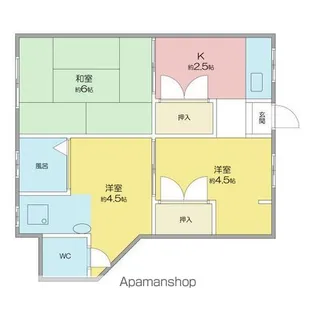 ELハイツ【1号室】の間取り