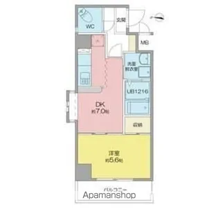 SOUTH VALLEY【6階】の間取り