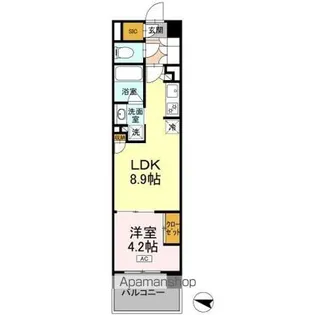 ロイヤルパークス仙台青葉通【15階】の間取り