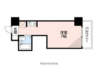 ロイヤルパレス東観音【4階】の間取り