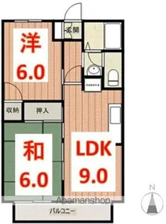 ファミールあおきA棟【203号室】の間取り
