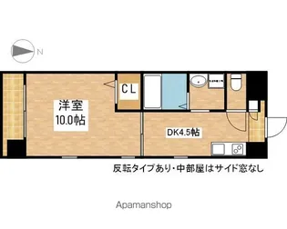 パレスサイド泉【7階】の間取り