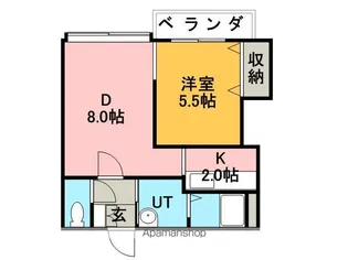 サンセットヒルズⅡ【106号室】の間取り