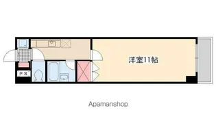 パティオスシモノ【203号室】の間取り