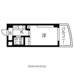 岩井橋ロイヤルハイツ【4M号室】の間取り