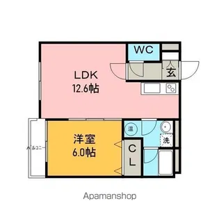 HAMMERSMITH【2階】の間取り