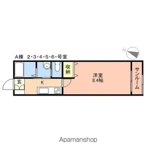アーバン堀之内A【1階】の間取り