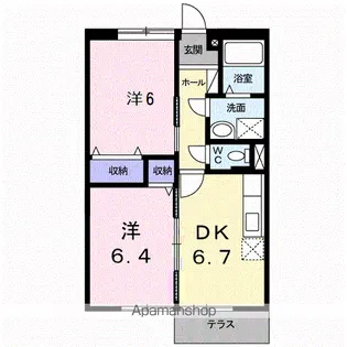 オークヒルズ A【1階】の間取り