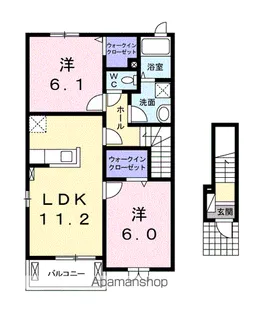 DAICHI B【2階】の間取り
