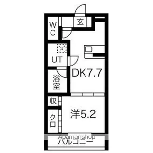 愛知県名古屋市北区城東町1丁目【アパート】の間取り