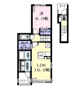 コンフォール メゾン B【2階】の間取り