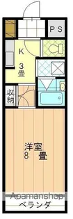 エコール久米【5階】の間取り