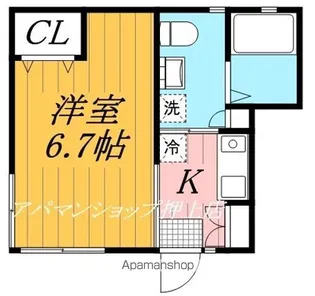 東京都葛飾区青戸6丁目【アパート】の間取り