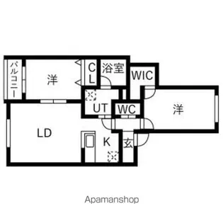 comforce【203号室】の間取り