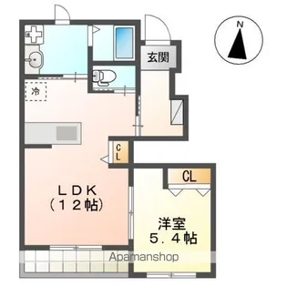 CALME BONHEURⅠ【1階】の間取り