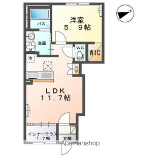 クレストコート【1階】の間取り