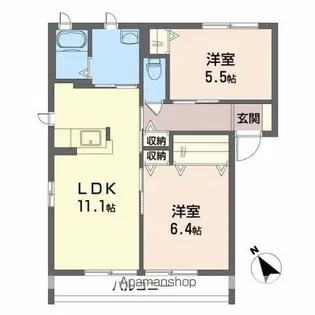 ポラリス G【1階】の間取り