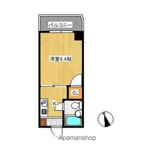 AXIS榎町【202号室】の間取り